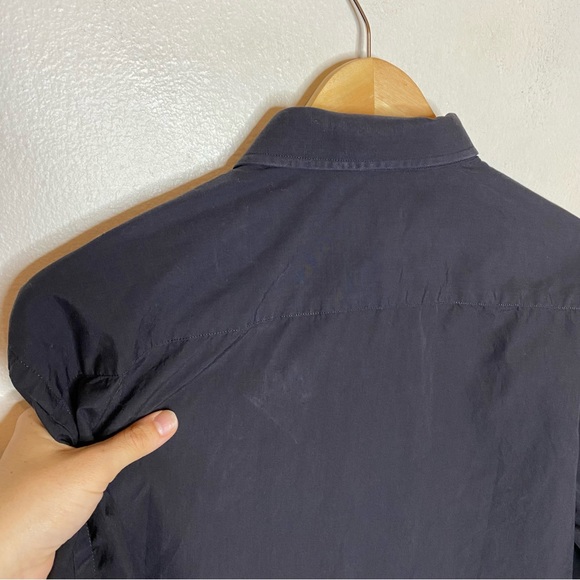 Untuckit Black Button Up Dress Shirt with French Cuffs Size X-Large - Picture 6 of 12